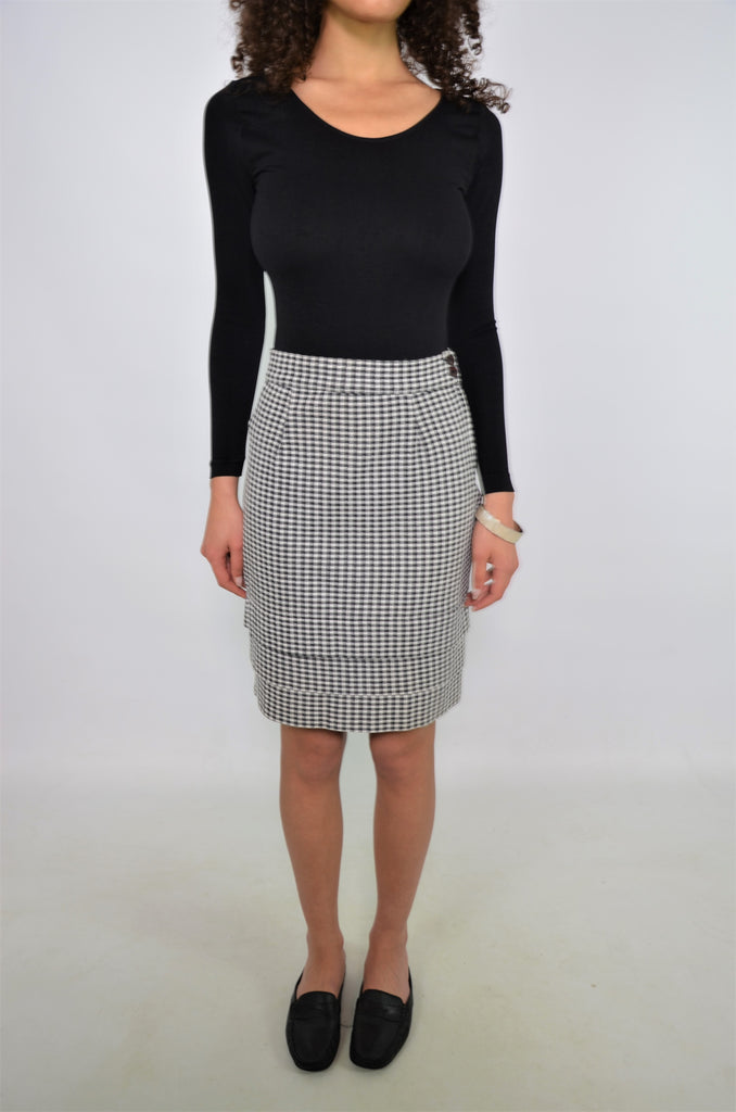 Cotton gingham skirt Size S