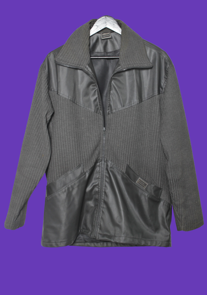 VERSACE bi-material jacket Size M/L