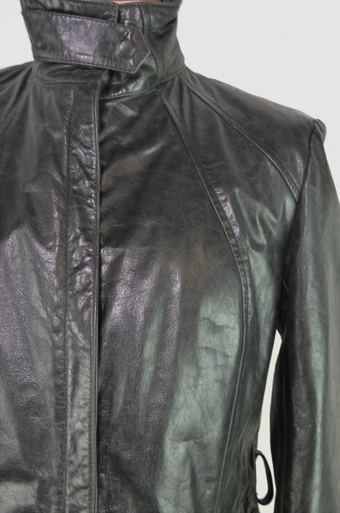 Leather jacket TRUSSARDI Size S 